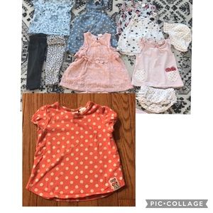 11 piece H&M baby girl bundle